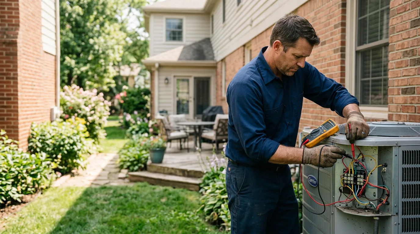 HVAC technician working near Glade, KS